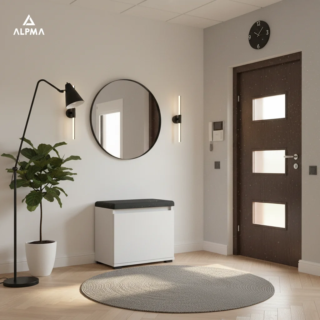 Szafka na buty VB 50×30×45 cm z siedziskiem i schowkiem D1N1 BIALY - zdjęcie 2