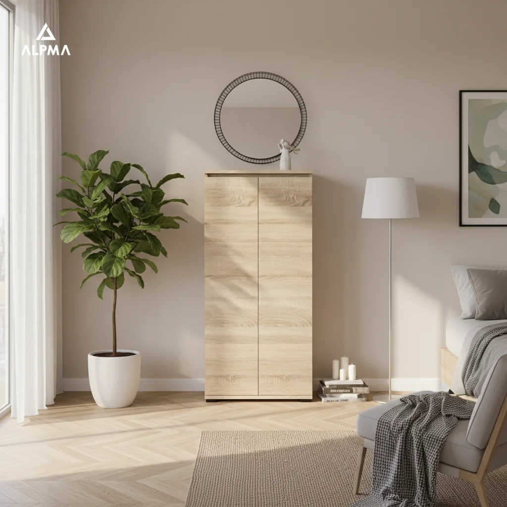 Komoda szafka NEX 60×36×124 cm sypialnia salon przedpokój D1N1 SONOMA - zdjęcie 3