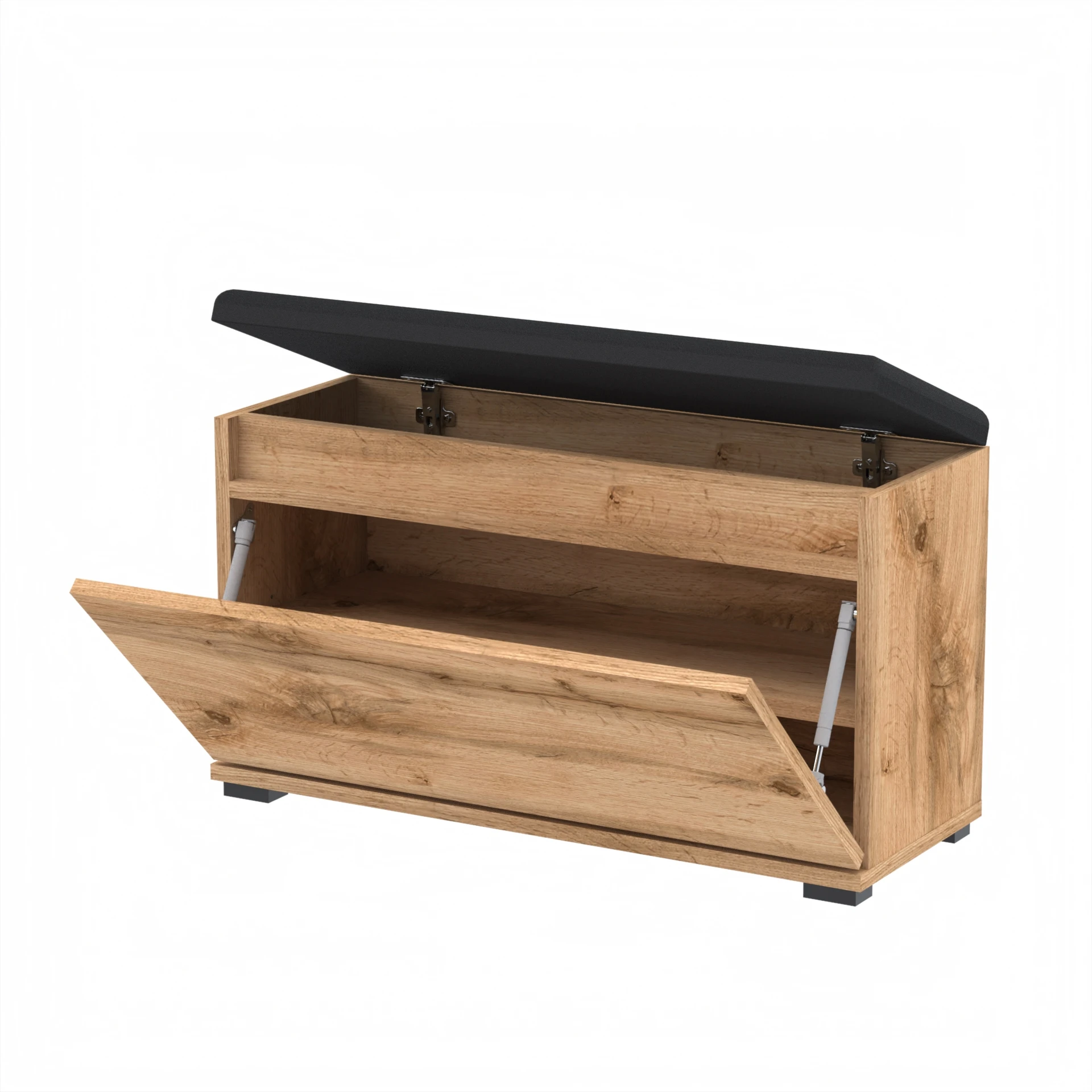 Szafka na buty VB 90×30×45 cm z siedziskiem i schowkiem D1N1 WOTAN
