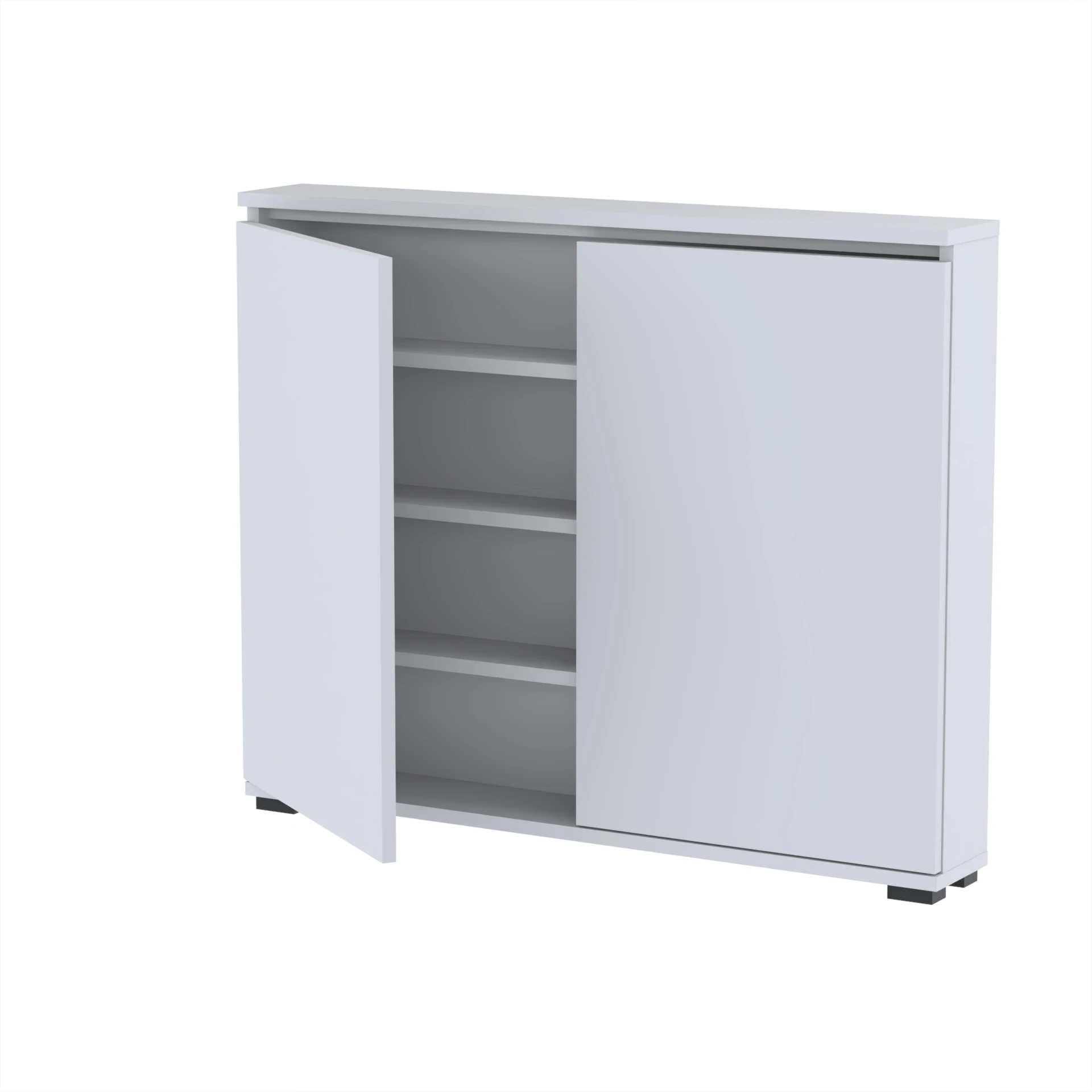 Komoda BINI 100×36×82 cm D1N1 BIALY