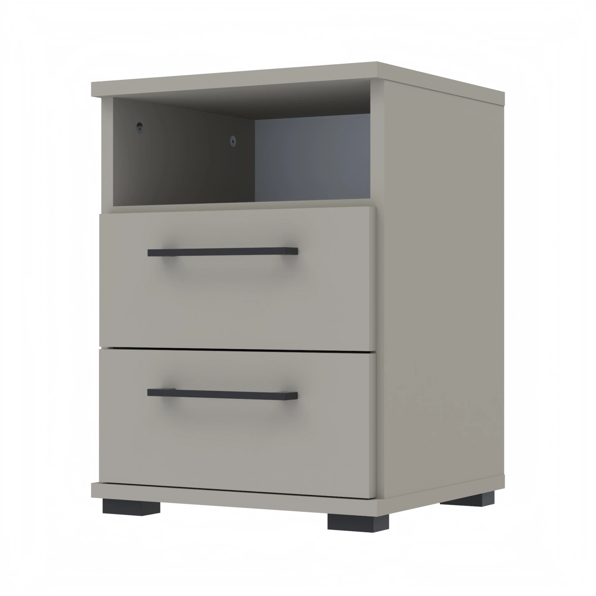 Szafka nocna NOX-D2 40×36×54 cm ze schowkiem i szufladami D2N1 KASZMIR - zdjęcie 2